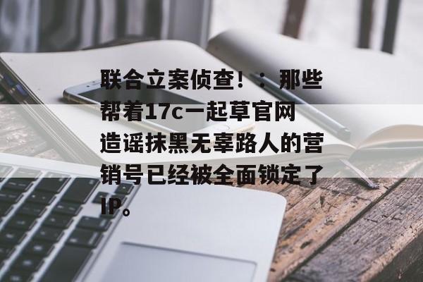 联合立案侦查！：那些帮着17c一起草官网造谣抹黑无辜路人的营销号已经被全面锁定了IP。